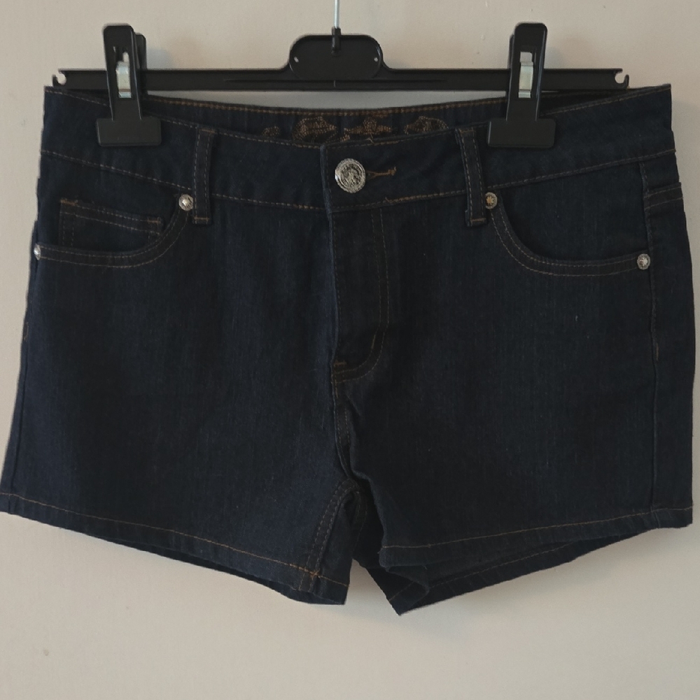 Wax Jean Women's Dark Blue Jean Shorts